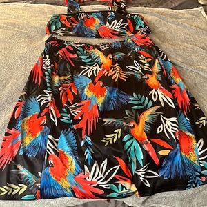 Tropical Print Cami & Skirt